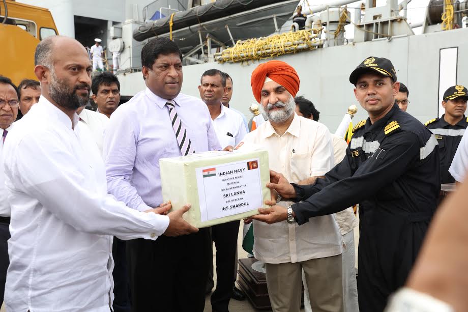 Second time the Indian donation ship coming at Colombo 8