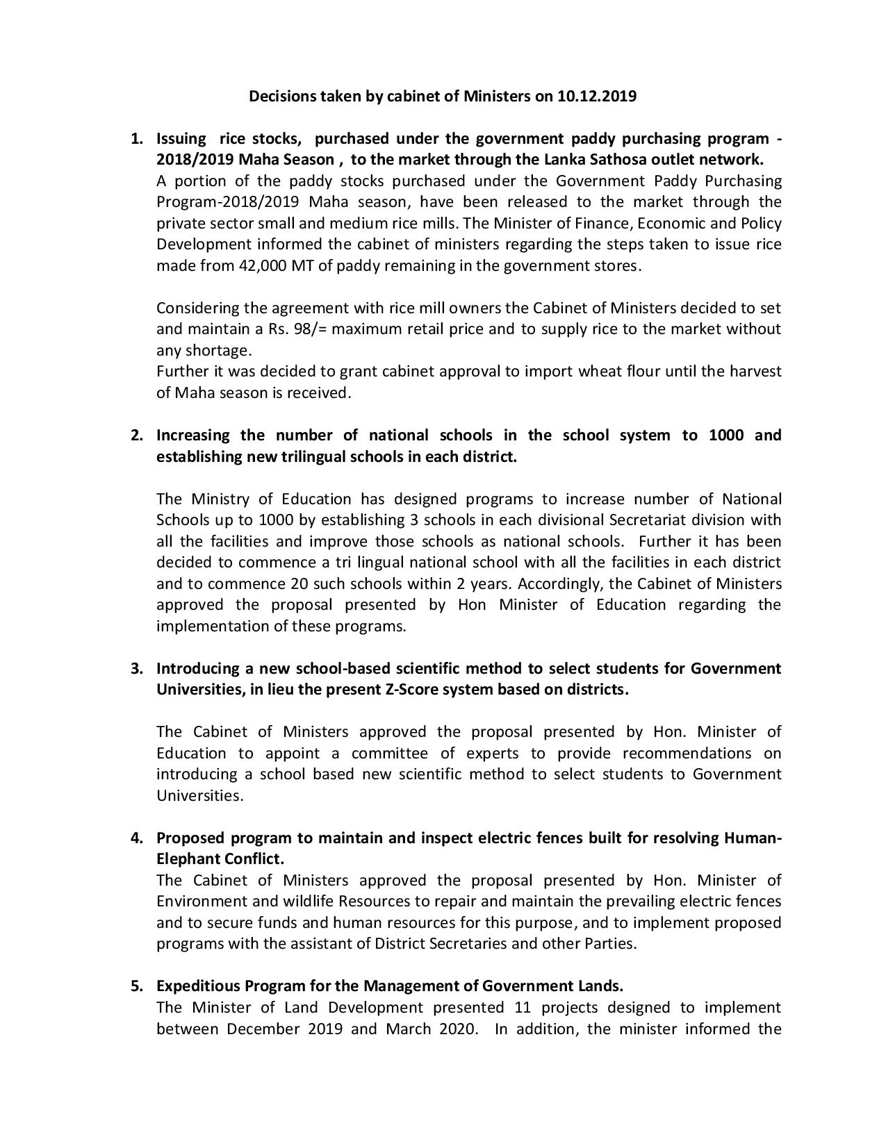 Cabinet Decision E on 10.12.2019 page 001