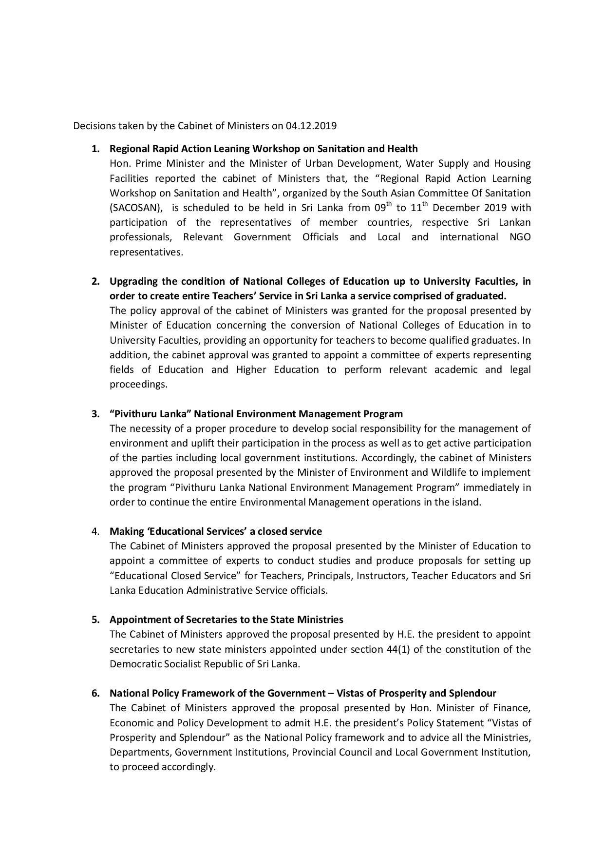 Cabinet Decisions English 04.12.2019 page 001