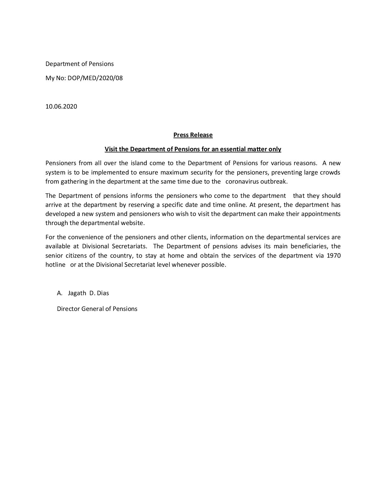 Press Release English Department of Pensions page 002