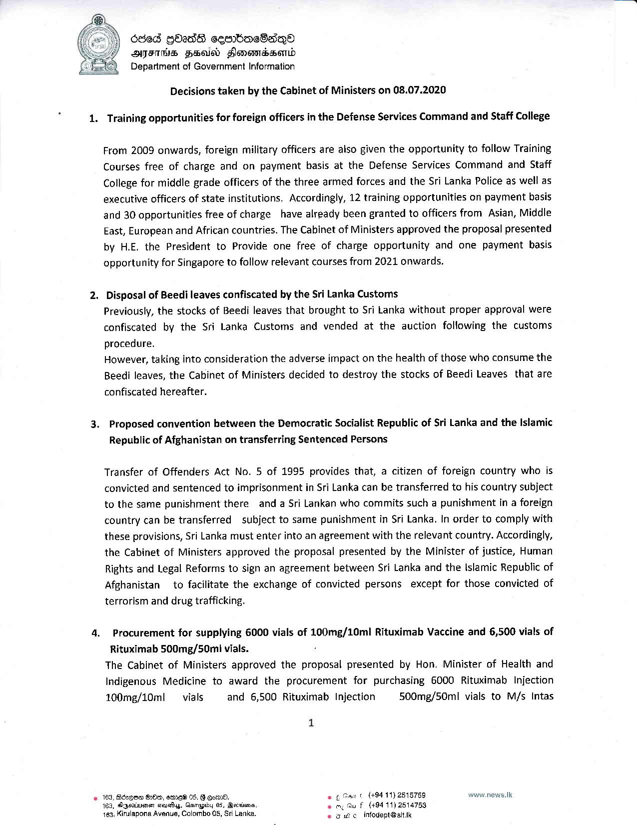Cabinet Decision on 08.07.2020 E page 001