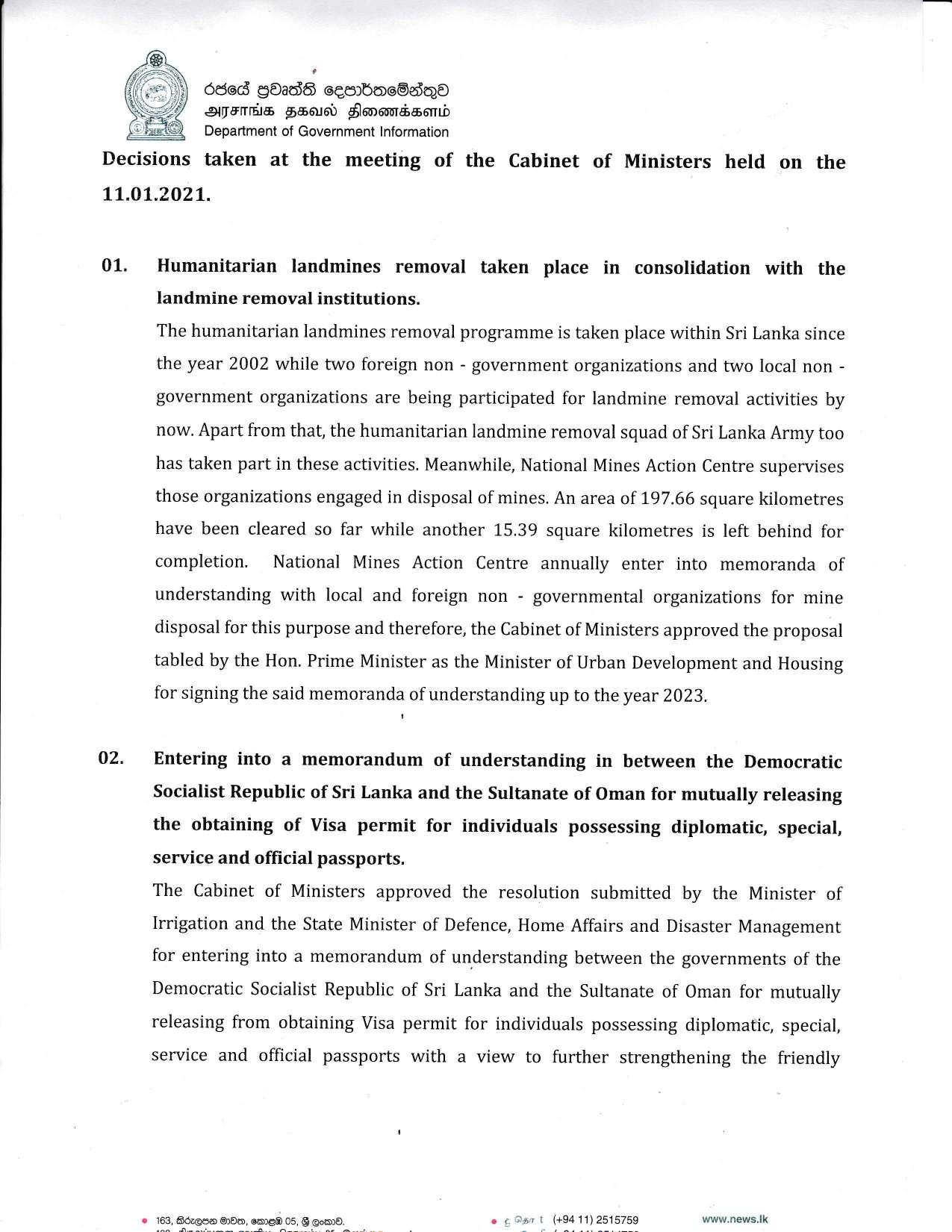 Cabinet Decision on 11.01.2021 English page 001