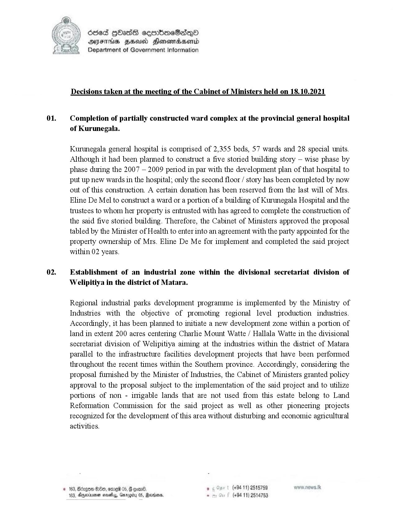 Cabinet Decision on 18.10.2021 English page 001
