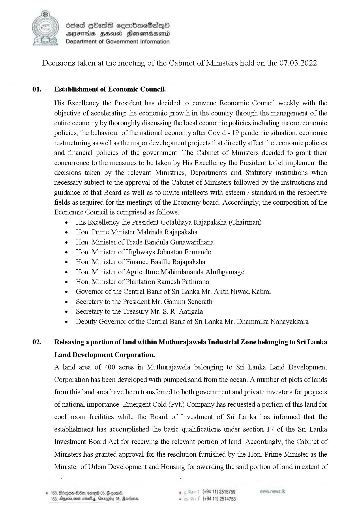Cabinet Decision on 07.03.2022 English page 001
