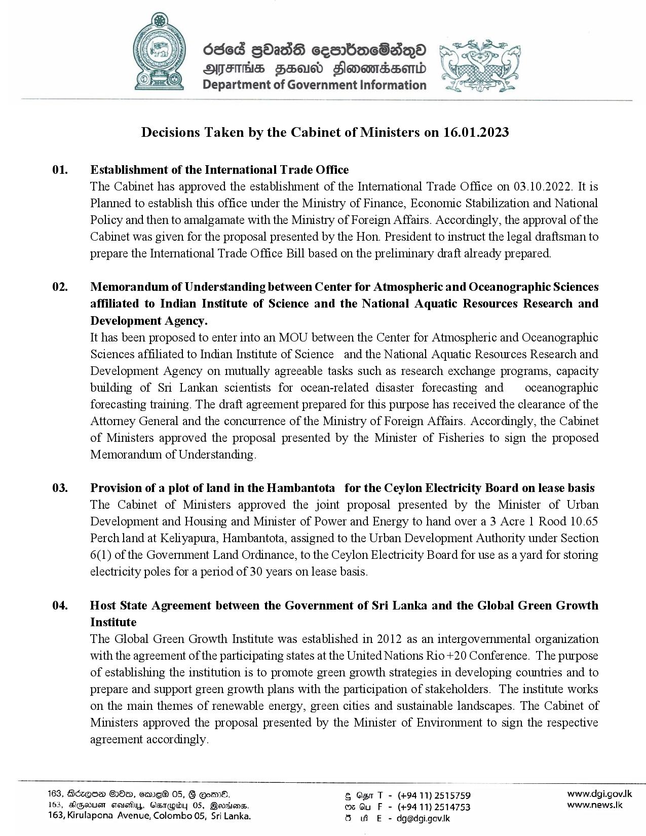 Cabinet Decision on 16.01.2023 English page 001