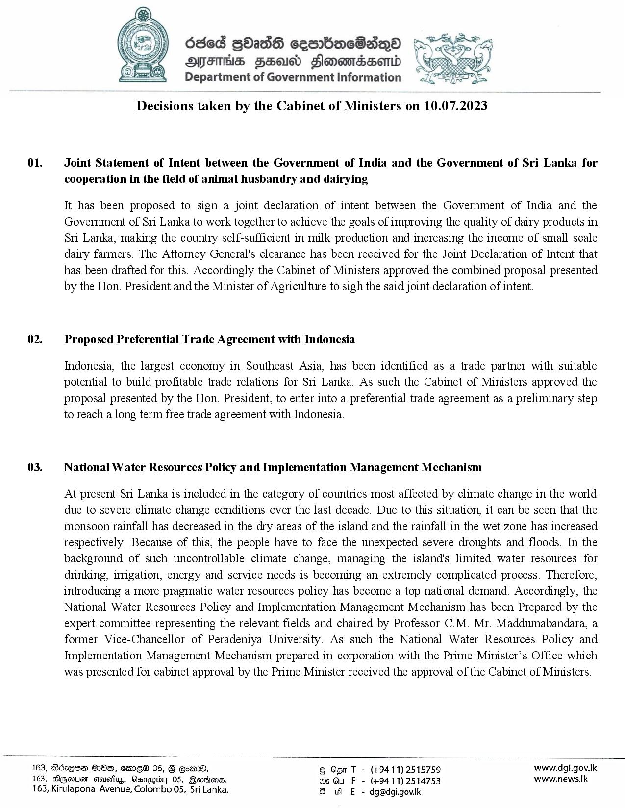 Cabinet Decision on 10.07.2023 English page 001