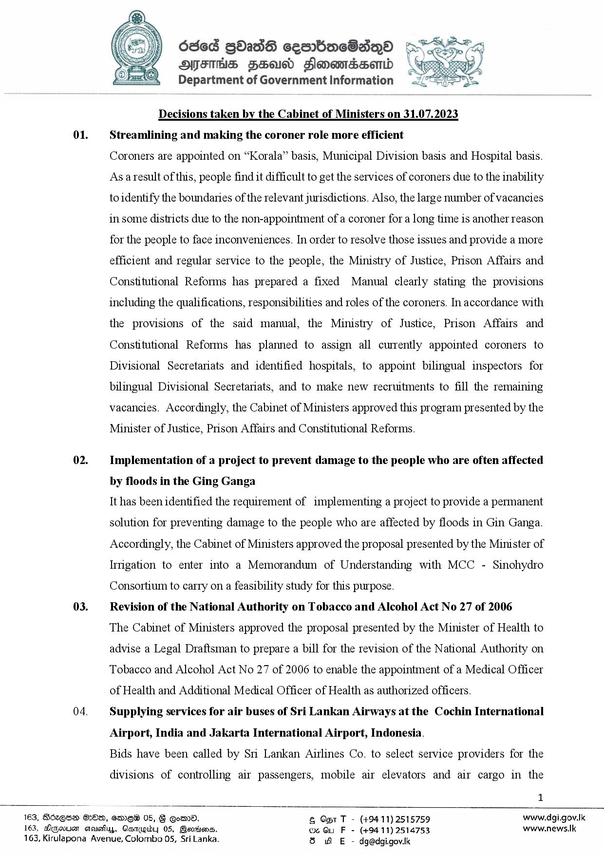 Cabinet Decision on 31.07.2023 English page 001