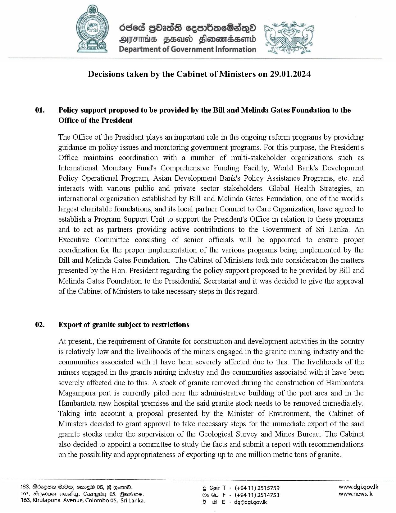 Cabinet Decision on 29.01.2024 English page 001