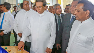 President opens Thriposha factory in Kandana1