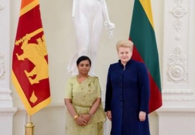 Ambassador of Sri Lanka in Sweden presents Credentials to Lithuanian President